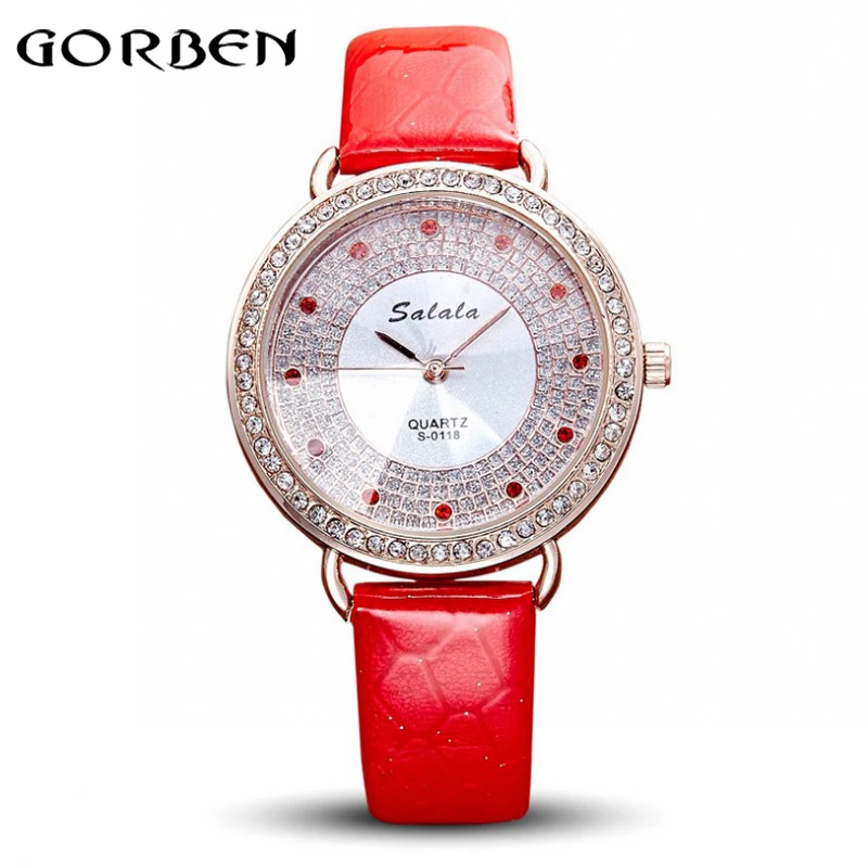 

Fashion Quartz Watch Women Luxury Leather Crystal reloj mujer Analog Dress Ladies Watch Casual Hour Relogio feminino