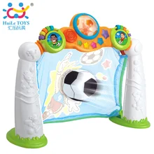 2 in 1 Football Game Toy Kids Toys Gifts Soccer Scoring Goal Game with Music & Light , 3 Modes (Penalty, Pass, Time Challenge)