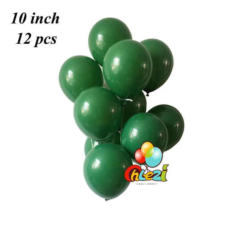 Зеленые воздушные шары конфетти воздушные шары набор хромовых шариков Декор ко дню рождения вечерние Свадебные украшения Свадебные юбилейные шары металлик - Цвет: Dark green