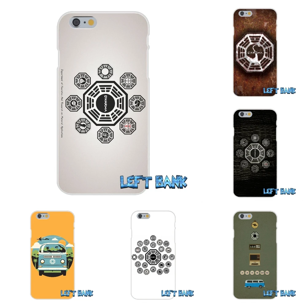 Мягкий силиконовый прозрачный чехол из ТПУ с логотипом dharma для iPhone 4 4S 5 5S 5C SE 6 6S 7