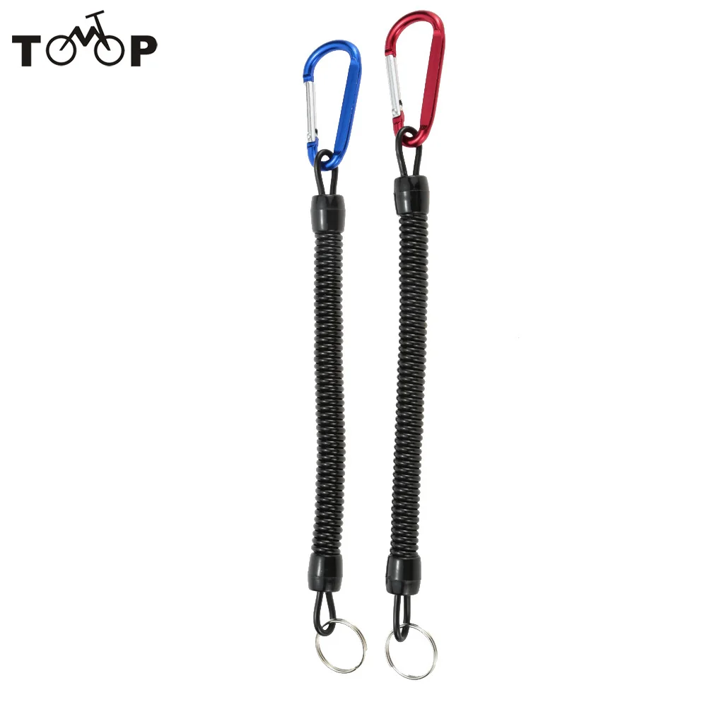 

2Pcs/lot 1.4m Coiled Fishing Safety Rope Elastic Fishing Rod Missed Protective Line Rope Pesca