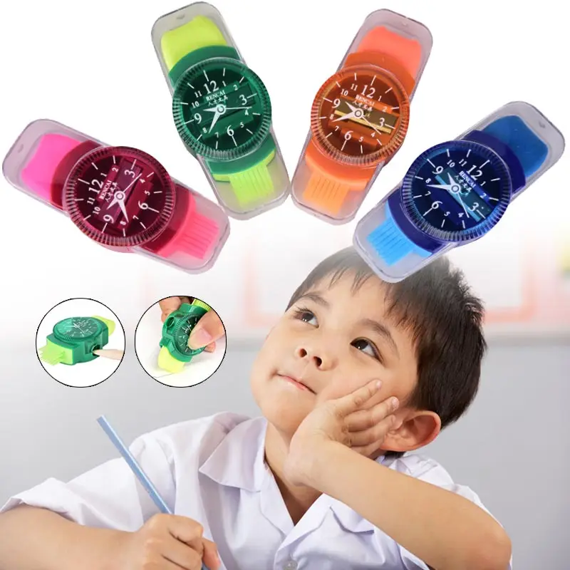 

Mini Erasers Pencil Sharpener Brush Machine Three-In-One Kids Gift School Accessories Multifunction Random Color