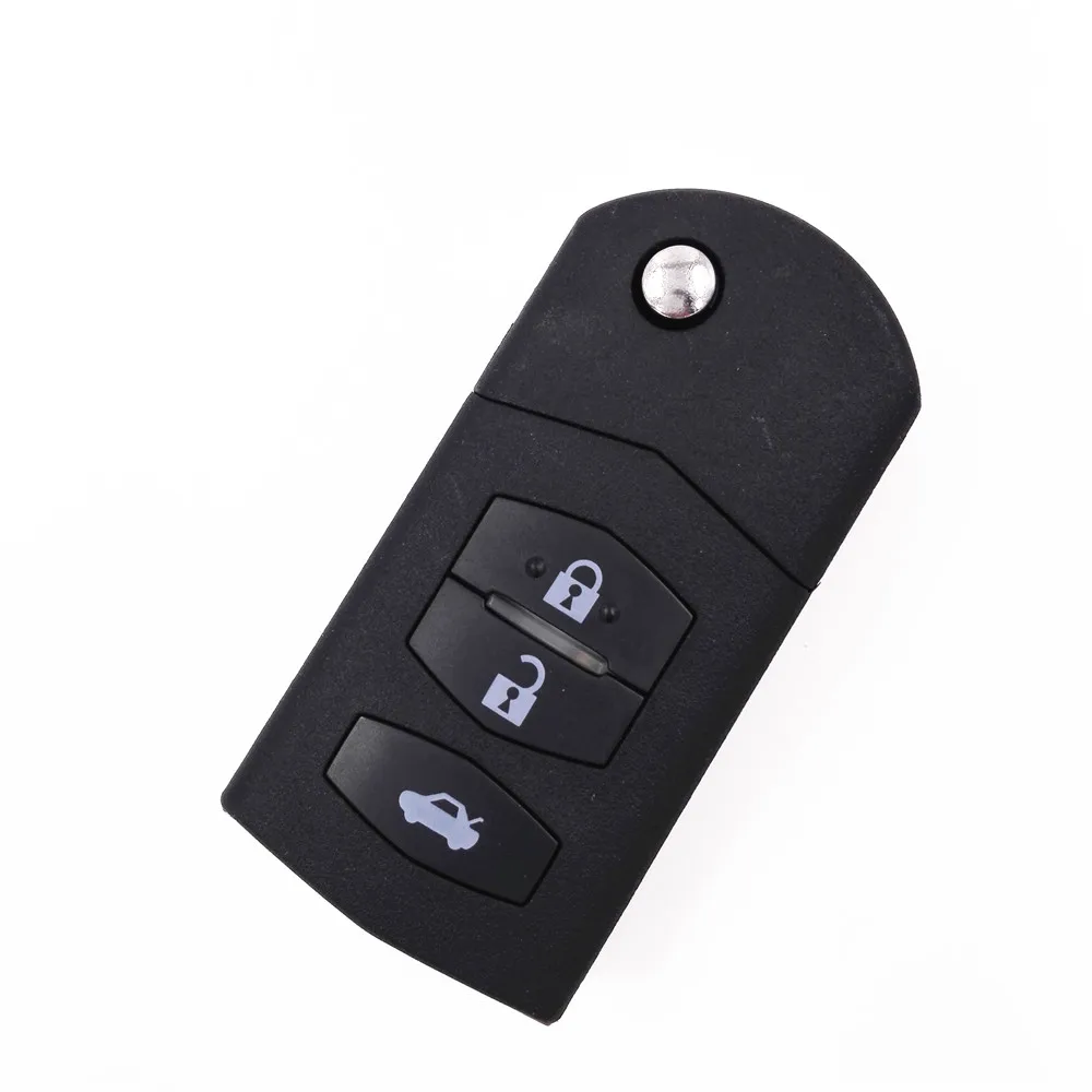 

3 Button Replacement Flip Remote Key Case Shell for Mazda Original Key Cover