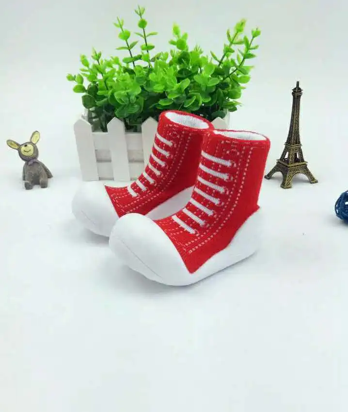 Детские кроссовки для маленьких мальчиков и девочек, дизайн Attipas, мягкие удобные детские брендовые Нескользящие резиновые носки для малышей - Цвет: 04