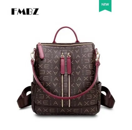 

FMBZ women shoulder bag 2019 new portable women large capacity backpack simple print female bag Women backpack free shipping