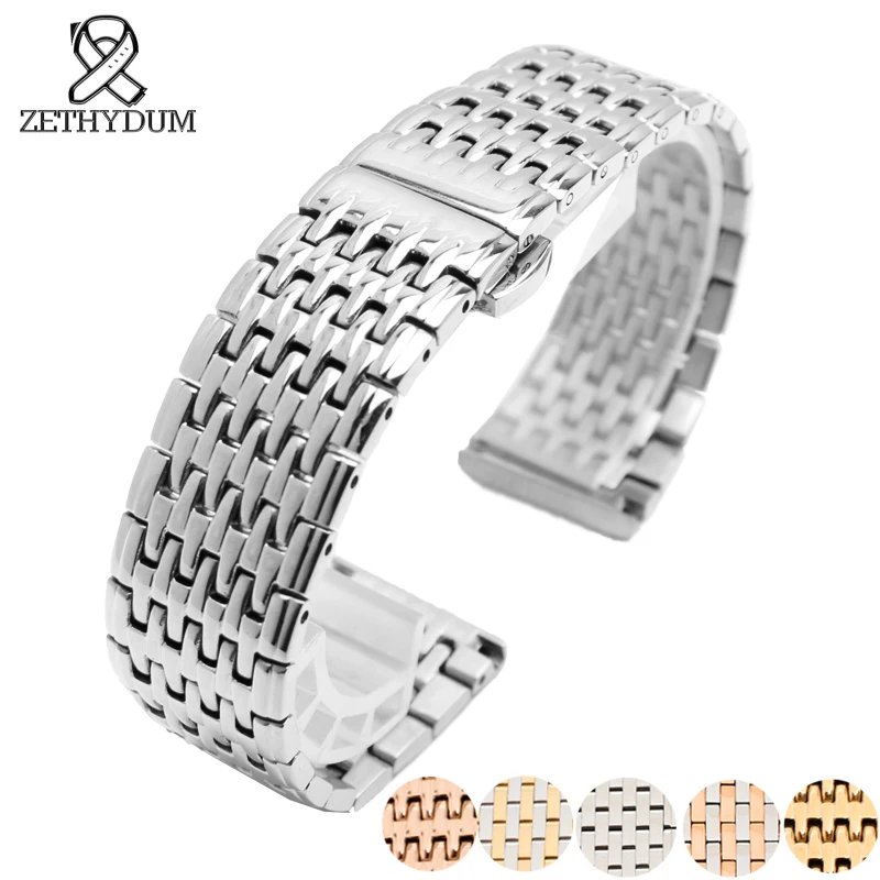 Stainless Steel Watchband metal band 13 18 20 22mm for mens watches top