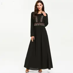 Летнее мусульманское платье-Абая Рамадана арабское исламское платье хиджаб Турция Восточный халат из марокена Tesettur Elbise кафтан платье из