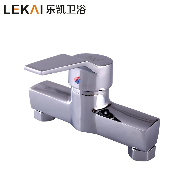 Quartet shower hot and cold mixed water faucet dark into the wall thicker shower faucet lift