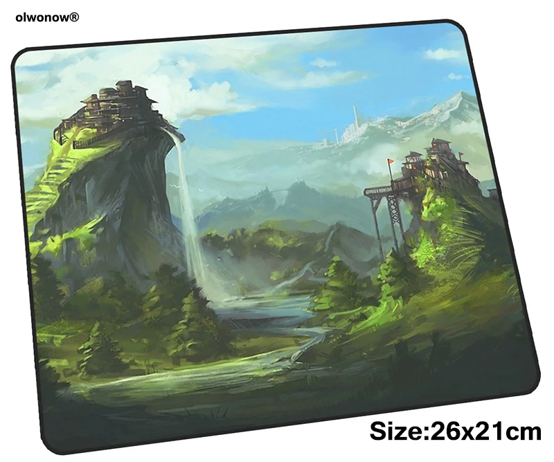 

guild wars mousepad 26x21cm gaming mouse pad big gamer mat HD pattern game computer desk padmouse keyboard Fashion play mats