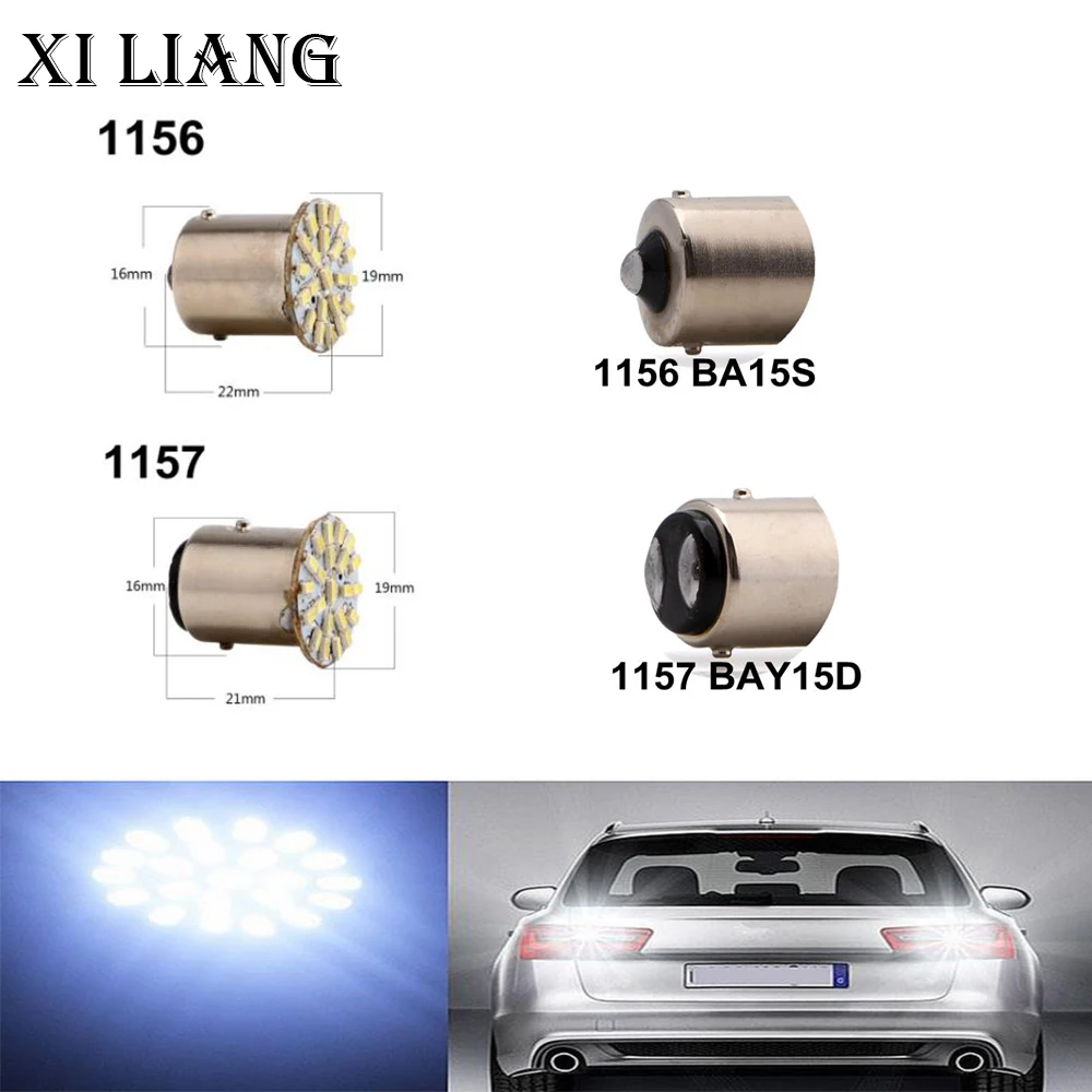 

2pcs 3020 22SMD Ba15s Bay15d White 12V Led Backup Wedge Lamp Tail Bulb Car LED Brake Turn Light Parking Lamp Auto free shipping