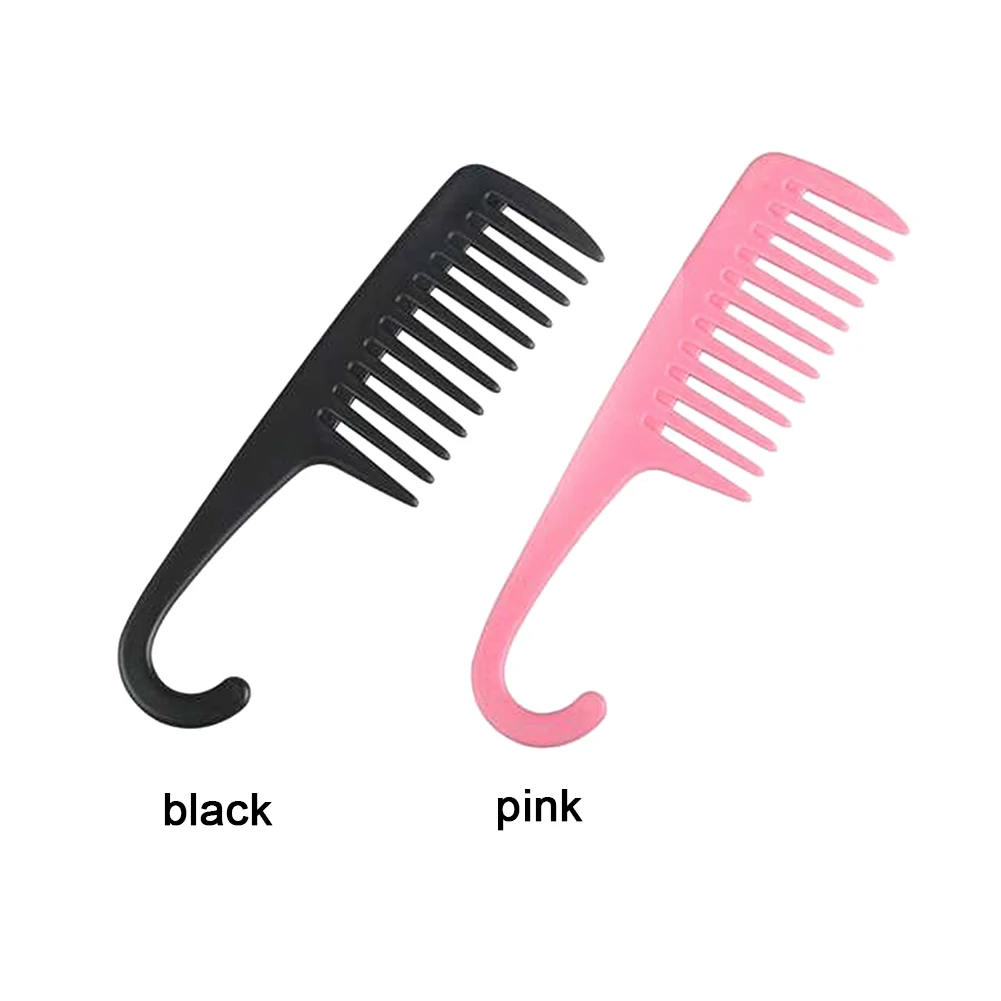 

Hook Handle Daily Brush Anti Static Detangling Hair Comb Portable Wide Tooth Styling Accessories Large Dyeing Hairdressing Salon