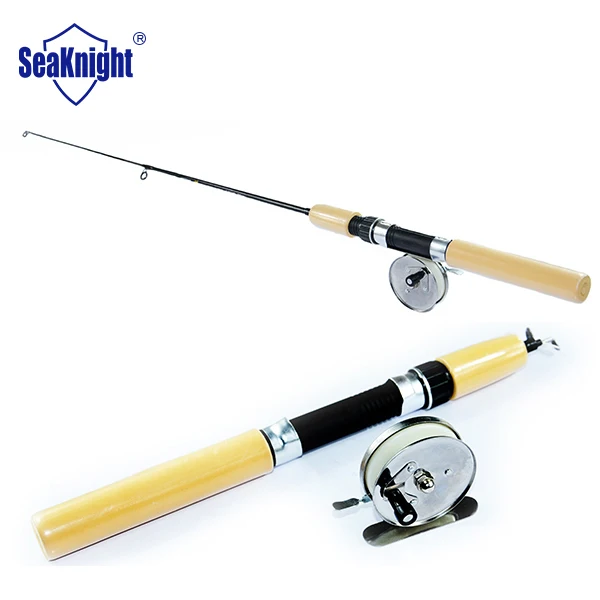 Tri poseidon Brand 55/65/75CM Ice Fishing Rod with Metal Reel