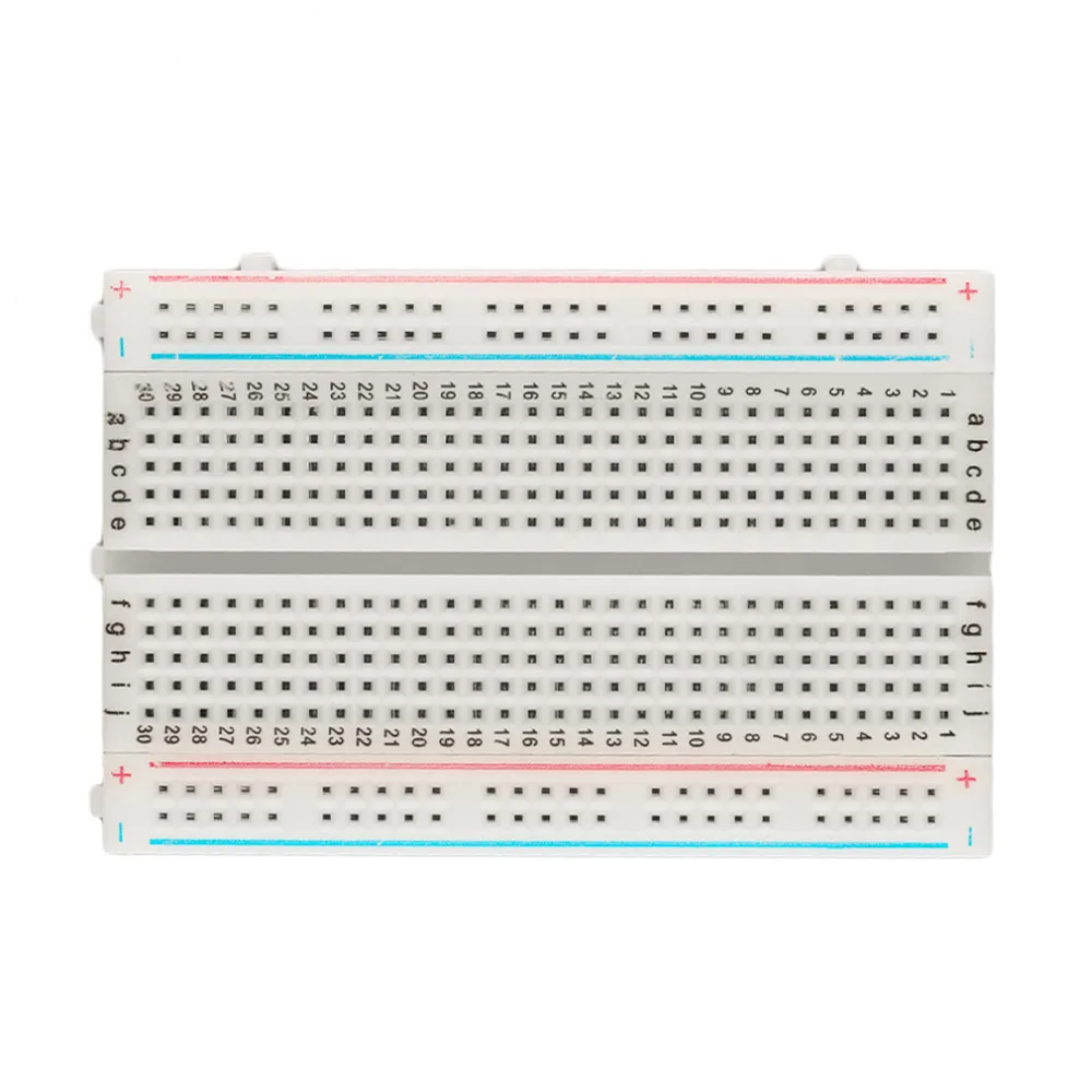 

Worldwide 8.5*5.5cm Mini Solderless Breadboard 400 Contacts Tie-points Universal