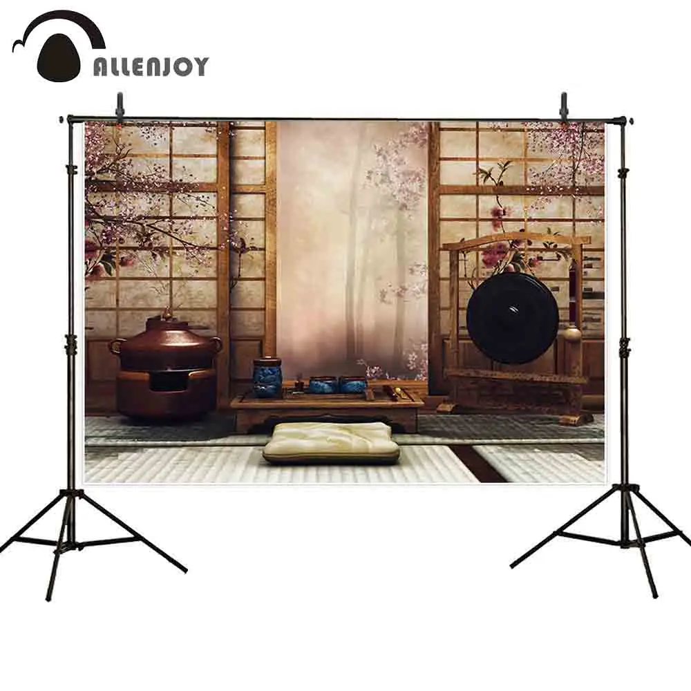 

Allenjoy photography backdrop Japanese style architecture ancient background photo shoot prop photocall portrait printed