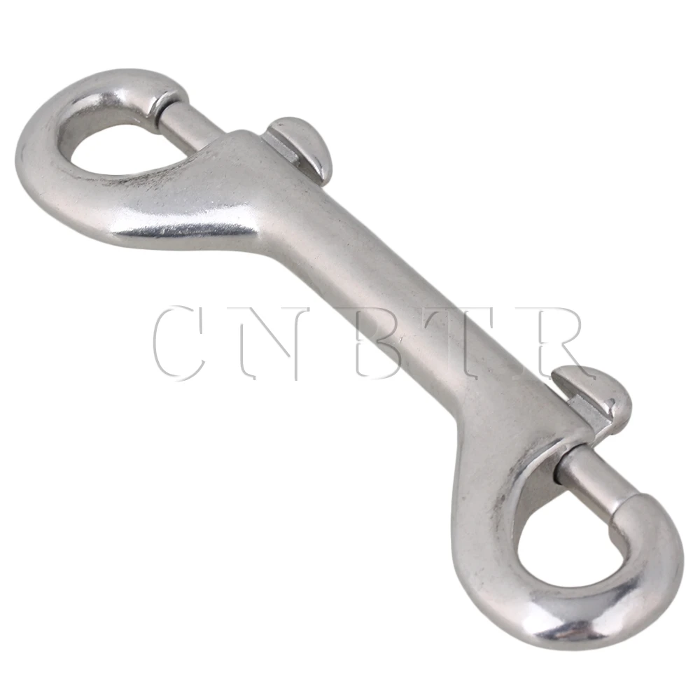 CNBTR 304 Stainless Steel 115mm Double End Snap Hook Bolt for Diving Quickdraw