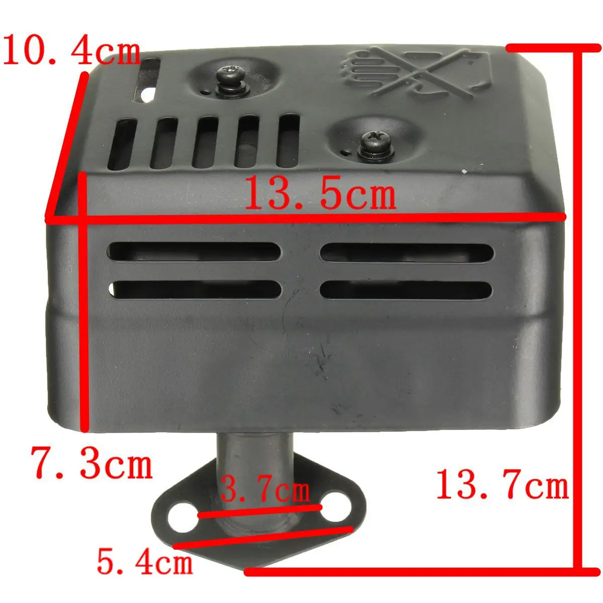 Sistema de Escape Silenciador com Escudo Térmico para Honda 5.5 para hp 6.5 para hp Novo Montagem Gaxeta Gx120 Gx160 Gx200 7 Novo sistema de escape silenciador com escudo
