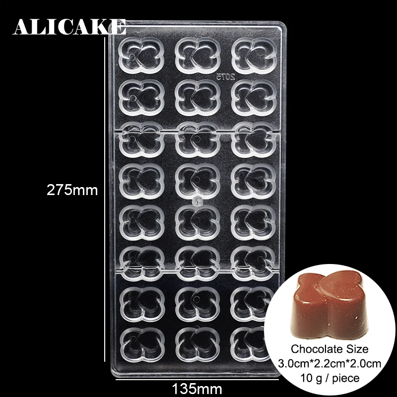 

3D Heart Form of Chocolate for Baker Love Party Valentine's Day Polycarbonate Mould Cake Decorating Pastry Tools Baking Molds