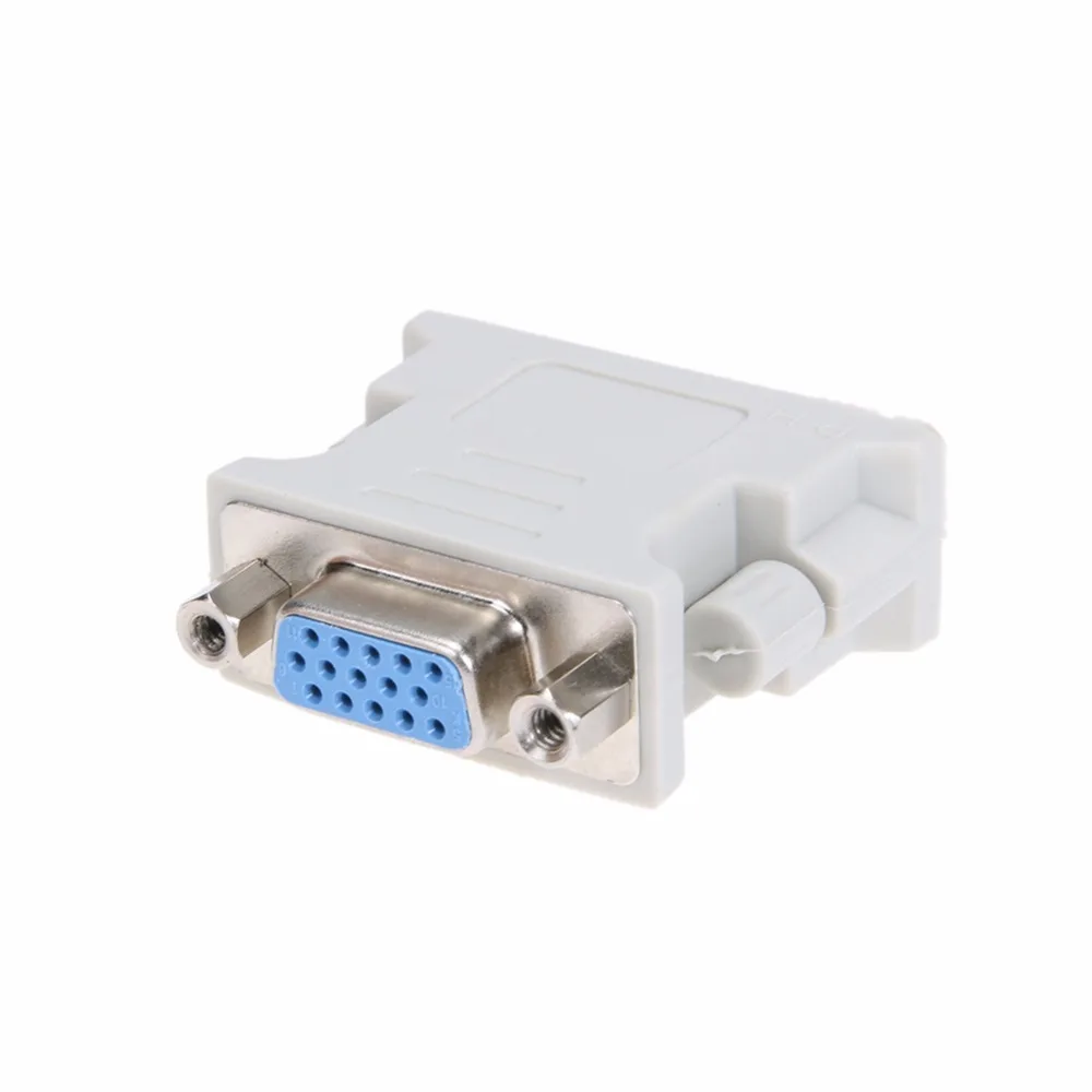 Адаптер DVI VGA конвертер 24 + 5 Pin папа Женский 1080P видео для HDTV монитора компьютера ПК
