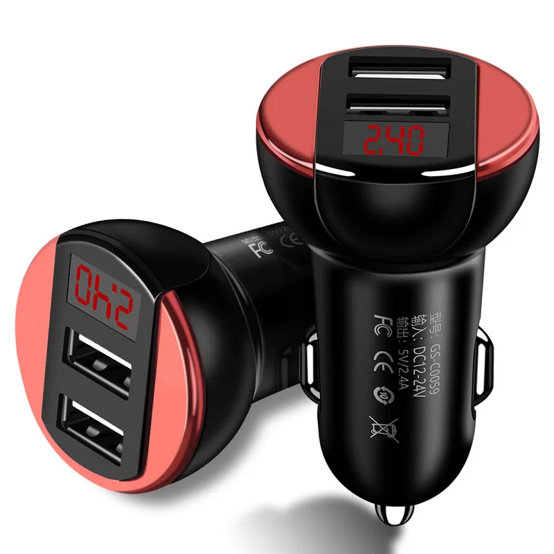 5V 2.4A car charger cigarette lighter iphone huawei xiaomi phone charger fast car charge digital display voltage and current
5V 2.4A car charger cigarette lighter iphone huawei xiaomi phone charger fast car charge digital display voltage and current