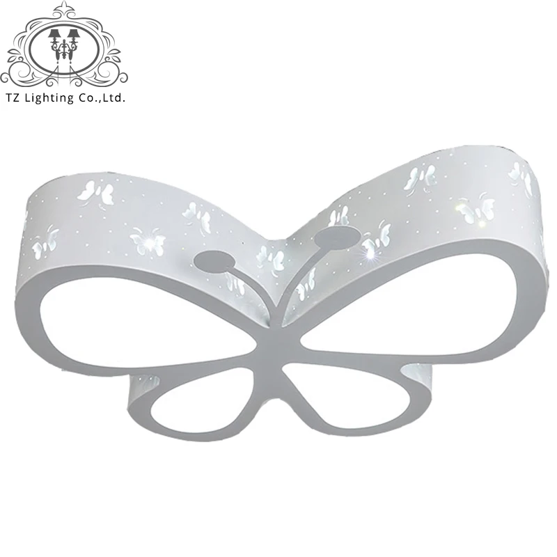 

TZ Colorful Butterfly Ceiling Lights Lovely Led Cartoon Plafon Lamp for Children's Bedroom Kindergarten for Kids room techo