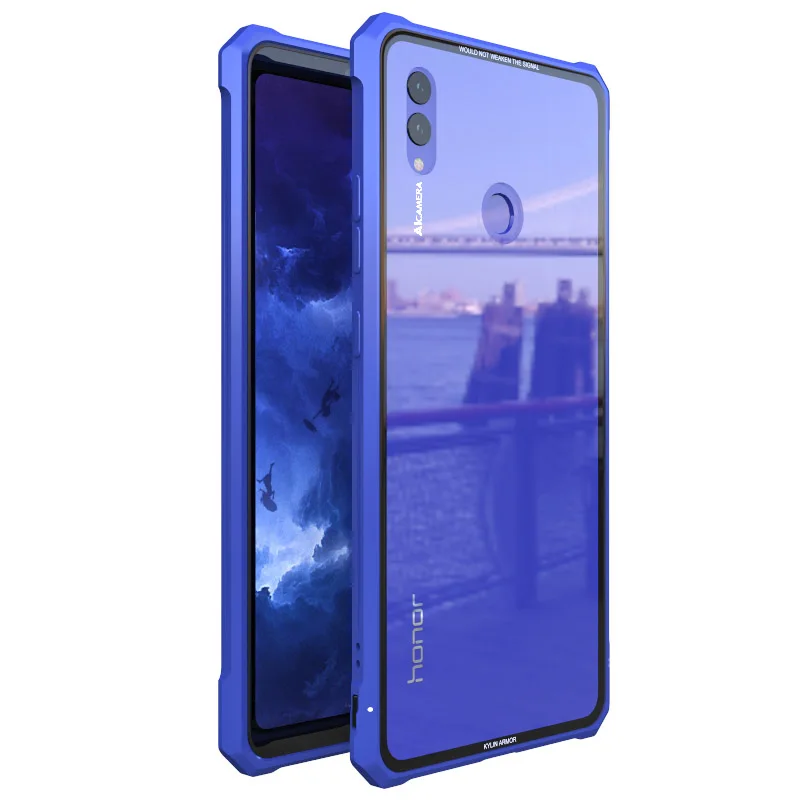 

Luxury Metal Hard Glass Case For Huawei Honor Note 10 Case Metal Frame Tempered Glass Back Cover For Huawei Note 10 Note10 Capa