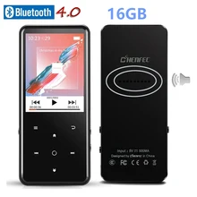 Сенсорный 16 Гб Bluetooth 4,0 mp3-плеер, 2,4 дюймов TFT цветной экран, FM/рекордер без потерь аудио металлический музыкальный плеер с динамиком