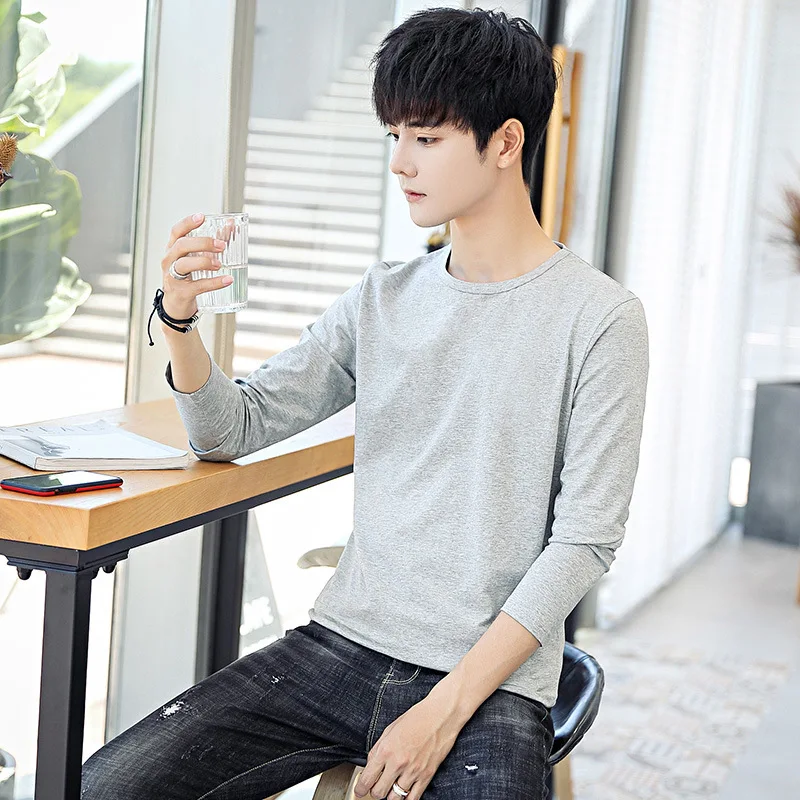 

RS02 2019 Men Long Sleeve Shirt Top Garment Shirt I085