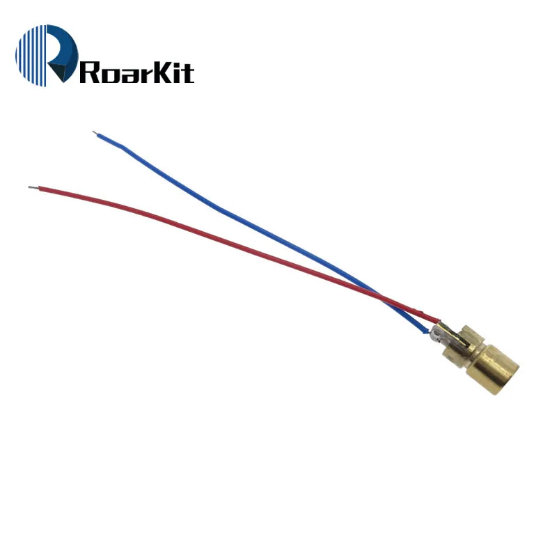 10 шт./лот, лазерные диоды 5 мВт 650 нм, диодные лазерные диоды с красной точкой, Диодная схема 3 В/5 В 5 мВт 650 нм, модуль, указка, прицел, Медная головка