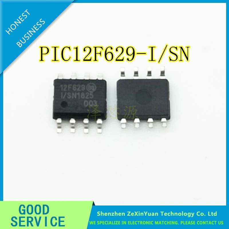 

10PCS-50PCS PIC12F629-I/SN 12F629 PIC12F629 SOP-8 SCM system chip