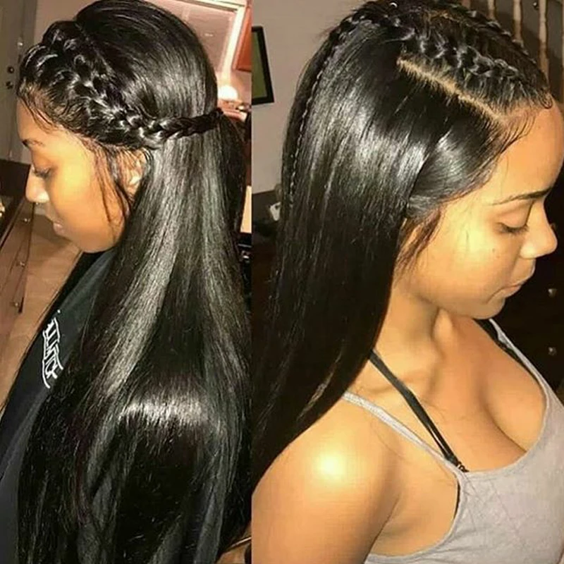 Braided 360 Lace Frontal Wig Pre Plucked With Baby Hair