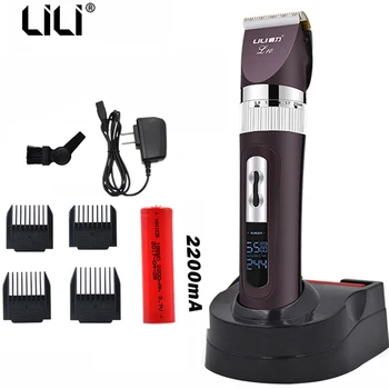 

LCD display electric clipper hair trimmer beard professional rechargeable Men Shaving Razor hair cutter machine haircut barber