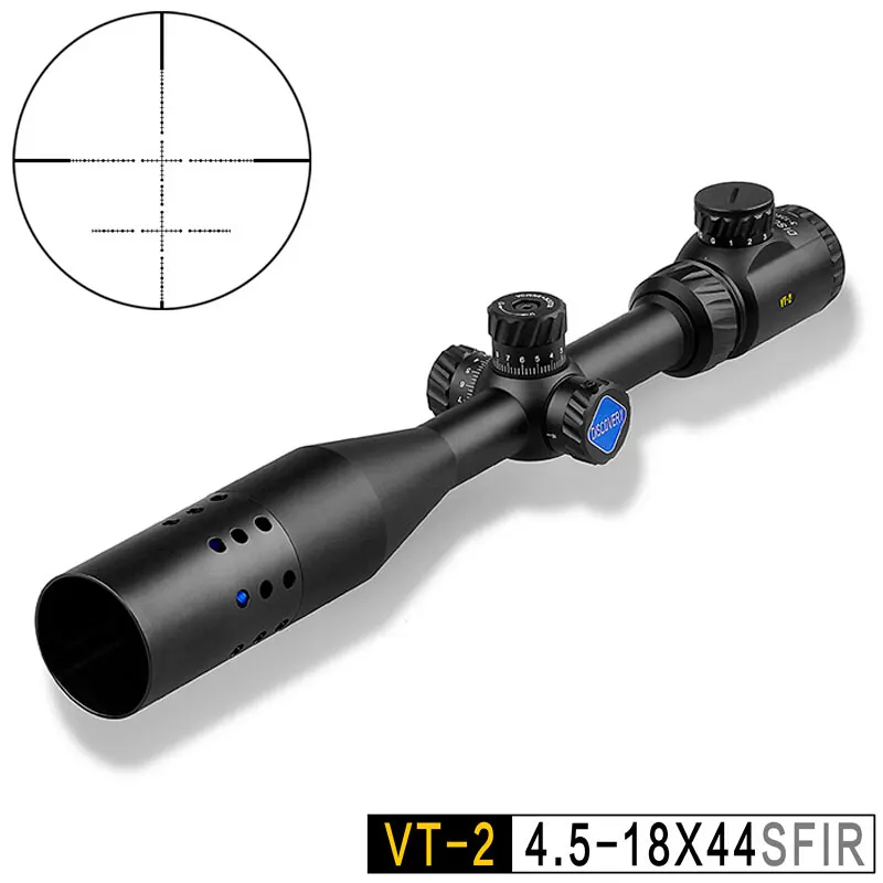 DISCOVERY VT-2 4,5-18X44SFIR охотничьи оптические Riflescopes R/G СТЕКЛО Травленое двойное сетка замок сброс область