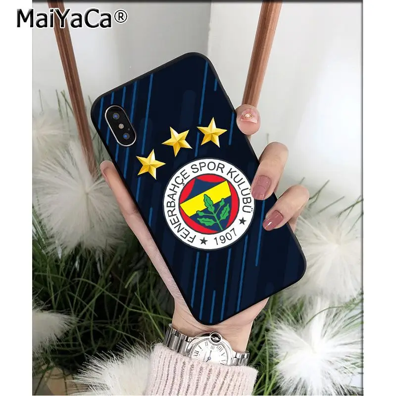 MaiYaCa Turkey Fenerbahce футбол Силиконовый ТПУ мягкий черный чехол для телефона для iPhone 5 5Sx 6 7 7plus 8 8Plus X XS MAX XR - Цвет: A9