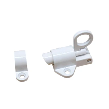 

W/4 * Screws Aluminum Alloy Enhanced Gate Security Pull Ring Spring Bounce Door Window Bolt Latch Lock