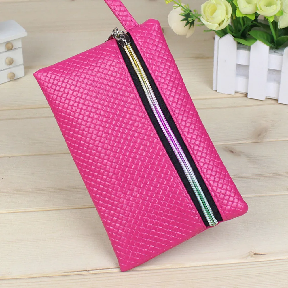 

Women Fashion PU Leather Wallet Zipper Clutch Coin Purse Handbag Long Wallets Female Bag Ladies Vintage Card Holders 10jul 30