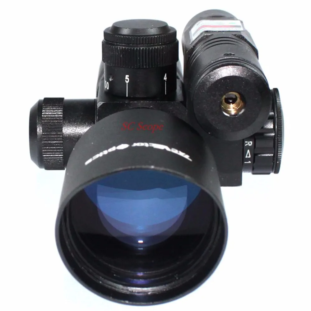 Тактический прицел для винтовки Vector Optics 2 5 10x40 зеленый лазерный с креплением