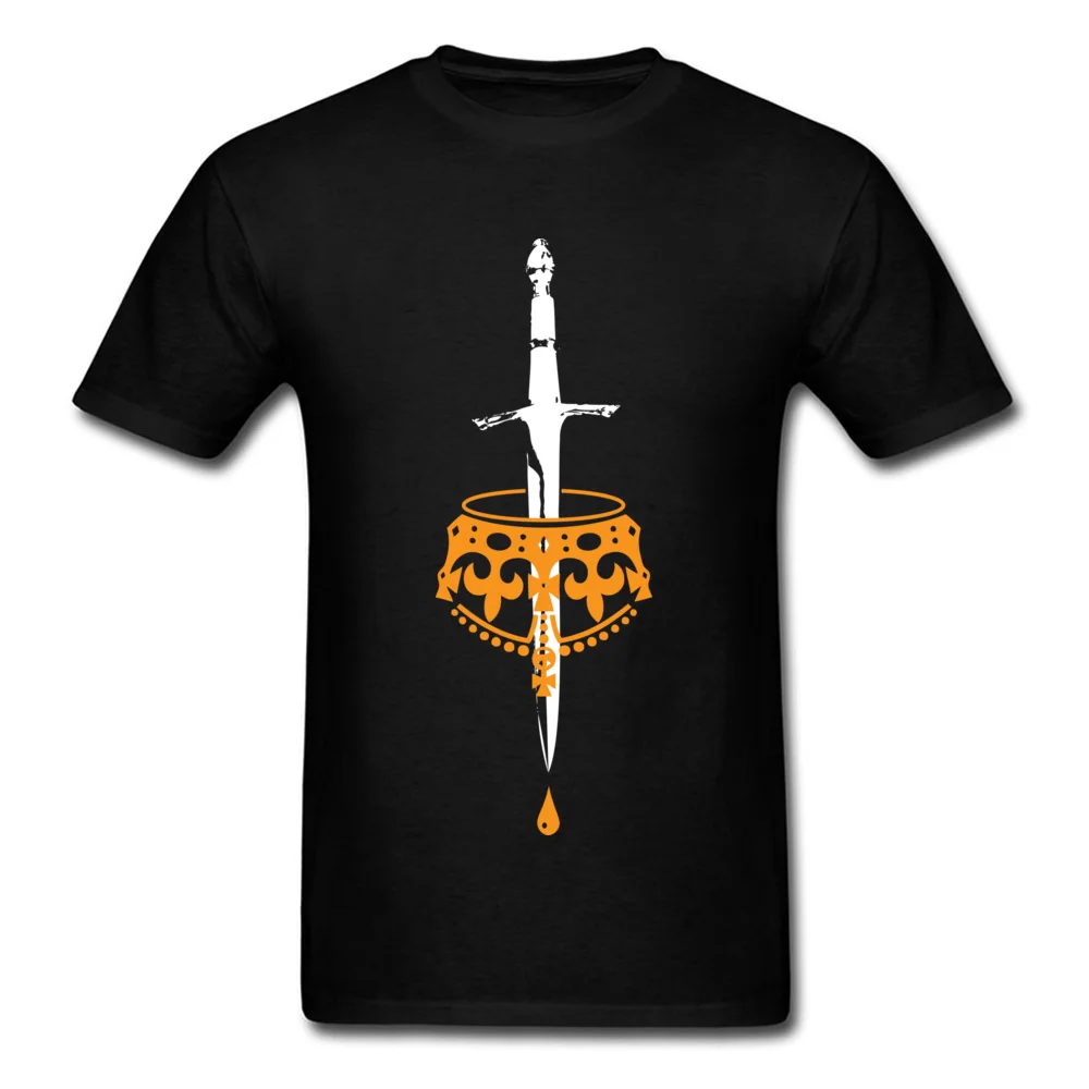 Tees Tops & Tees The Crown And The Sword Summer Fall Short Sleeve 100% Cotton O Neck Mens T Shirt comfortable Special The Crown And The Sword black