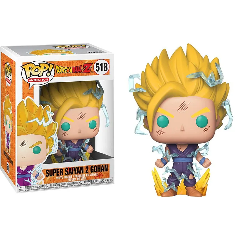 

FUNKO POP Dragon Ball Z Super Saiyan 2 Gohan 518 # Vinyl Action Figures Collectible Model Doll Toys for Christmas Birthday Gifts