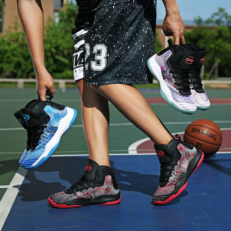 Мужская баскетбольная обувь износостойкая дышащая удобная уличная спортивная обувь Баскетбольная обувь 39-46