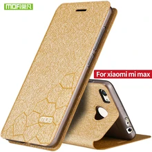 Xiaomi Mi Max флип кожаный чехол MOFi оригинальный Ун Макс алюминиевый металлическая крышка Сяо ми макс случае 6.44 дюймов коке fundas корпус