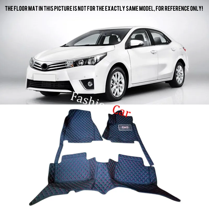 Car Floor Mats Carpets Foot Pads for TOYOTA Corolla 2014 2015 2016 Car styling Accessories Car Floor Mats Carpets Foot Pads for TOYOTA Corolla 2014 2015 2016 Car styling Accessories