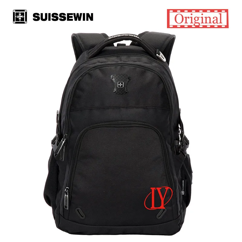 Suissewin Brand 15.6 inch Laptop Backpack Notebook Backpack Waterproof Large Capacity Men&#39;s ...