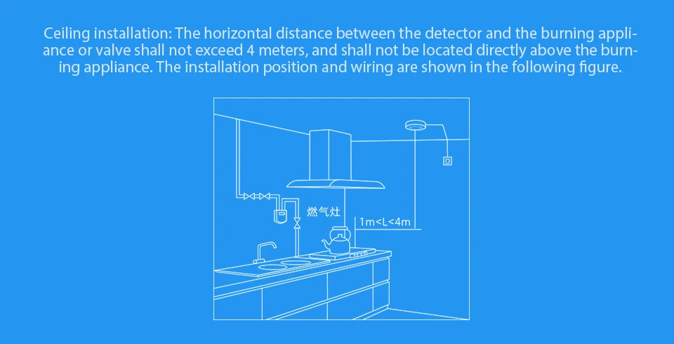 Xiaomi Honeywell Gas Alarm Detector Zigbee Remote Control CH4 Detect Monitoring Ceiling Wall Mounted Easy Install Work Mijia APP (9)