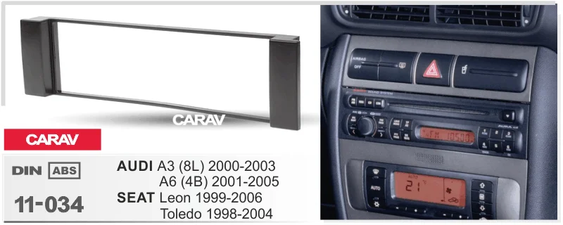 Audi A3 Seat Leon Toledo Radio CD Stéréo Panneau Avant fascia panel Surround panel kit