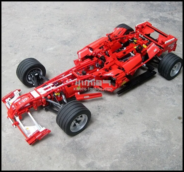 

1242pcs/set 1:8 F1 Formula Racing Car Model Building Blocks Sets Legoeland Educational DIY Bricks Toy Children Decool 3335