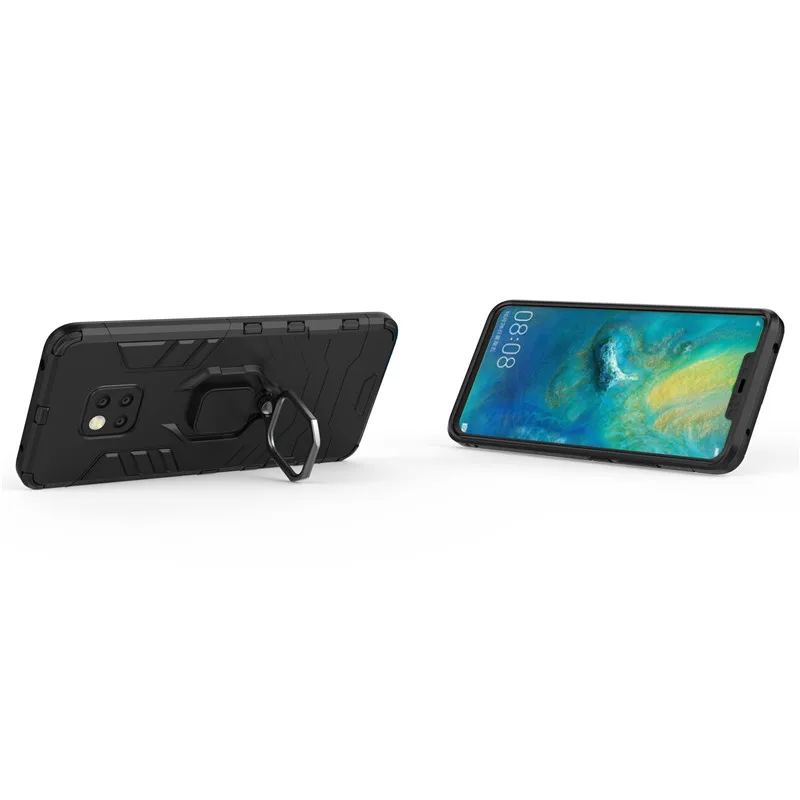 For HUAWEI Mate 20 Pro Case Car Holder Magnetic Suction Ring Bracket Rugged Armor Phone Cover For HUAWEI Mate 20X  20 Lite Capa (19)