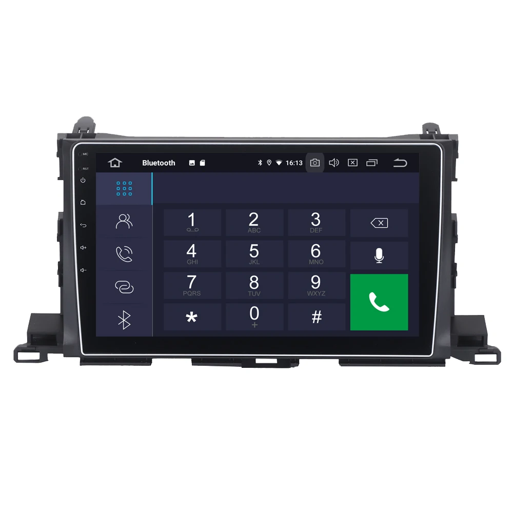 Top For Toyota Highlander Kluger 2015 2016 Android 9.0 Car Radio Stereo GPS Navigation Navi Media Multimedia System PhoneLink 3