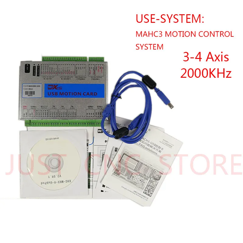 CNC Mach3 USB карта движения XHC контроллер коммутационная плата 2 МГц Поддержка Win7