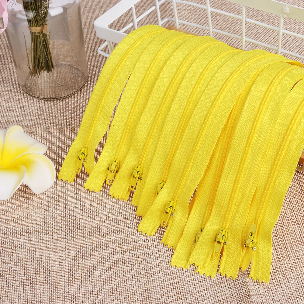 

10Pcs/Lot 20cm Length Colorful Tailor for Trousers Clothing Garment Sewing Nylon Coil Zippers Handcraft DIY Accessories