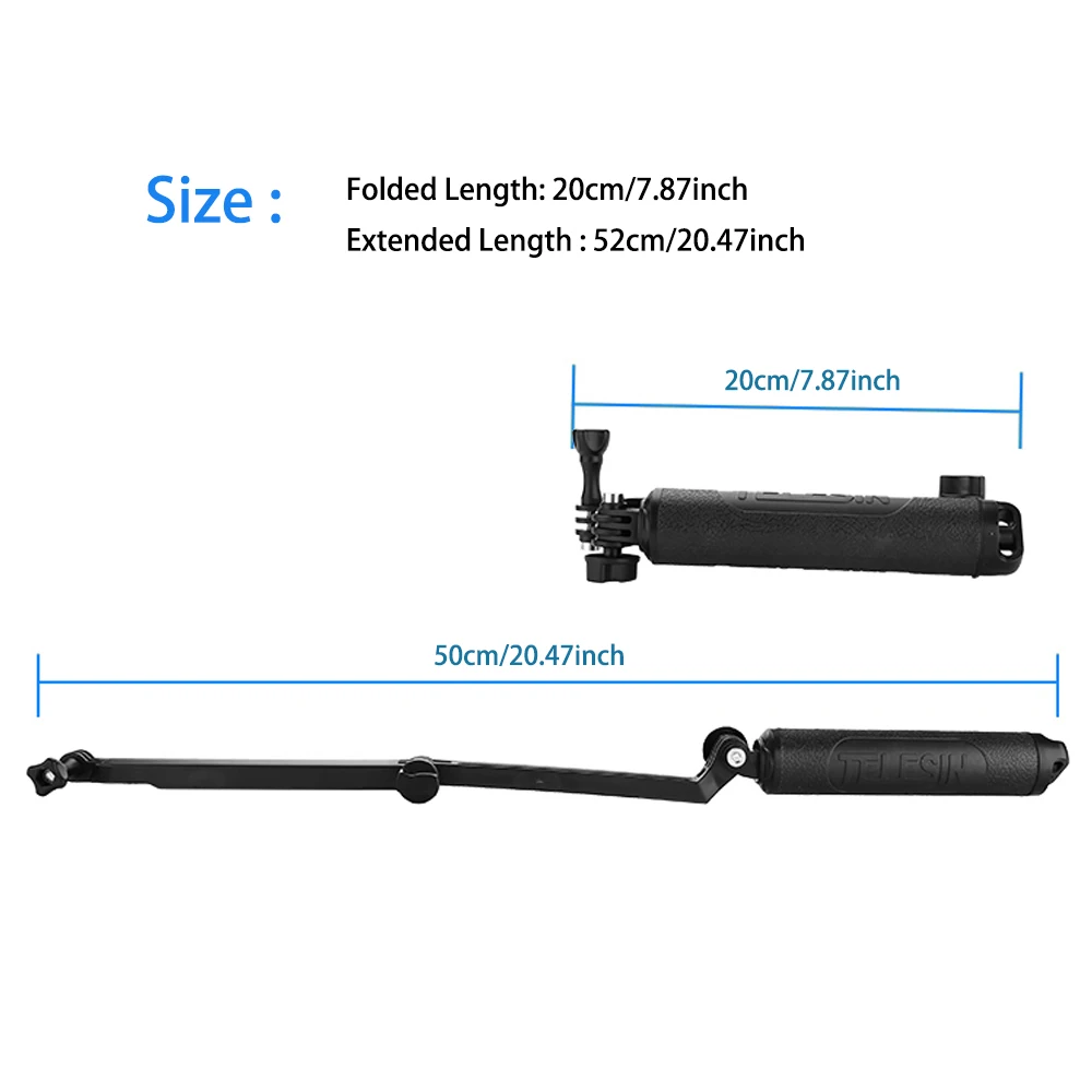 TELESIN для многофункциональных аксессуаров, плавающая рукоятка и 3-полосная рукоятка для GoPro Hero7 6 5 4 3 5S SJCAM eken XiaomiYI для DJI